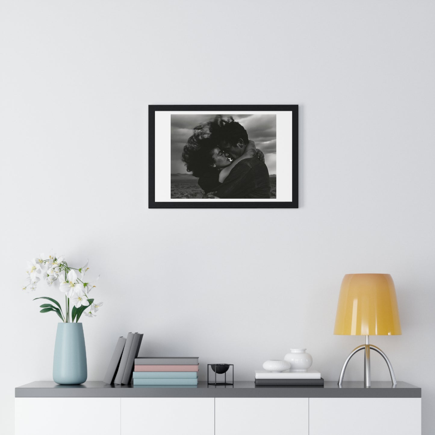 Nothing Else Matters, Romantic Black and White Photographic Art, Large Framed Print