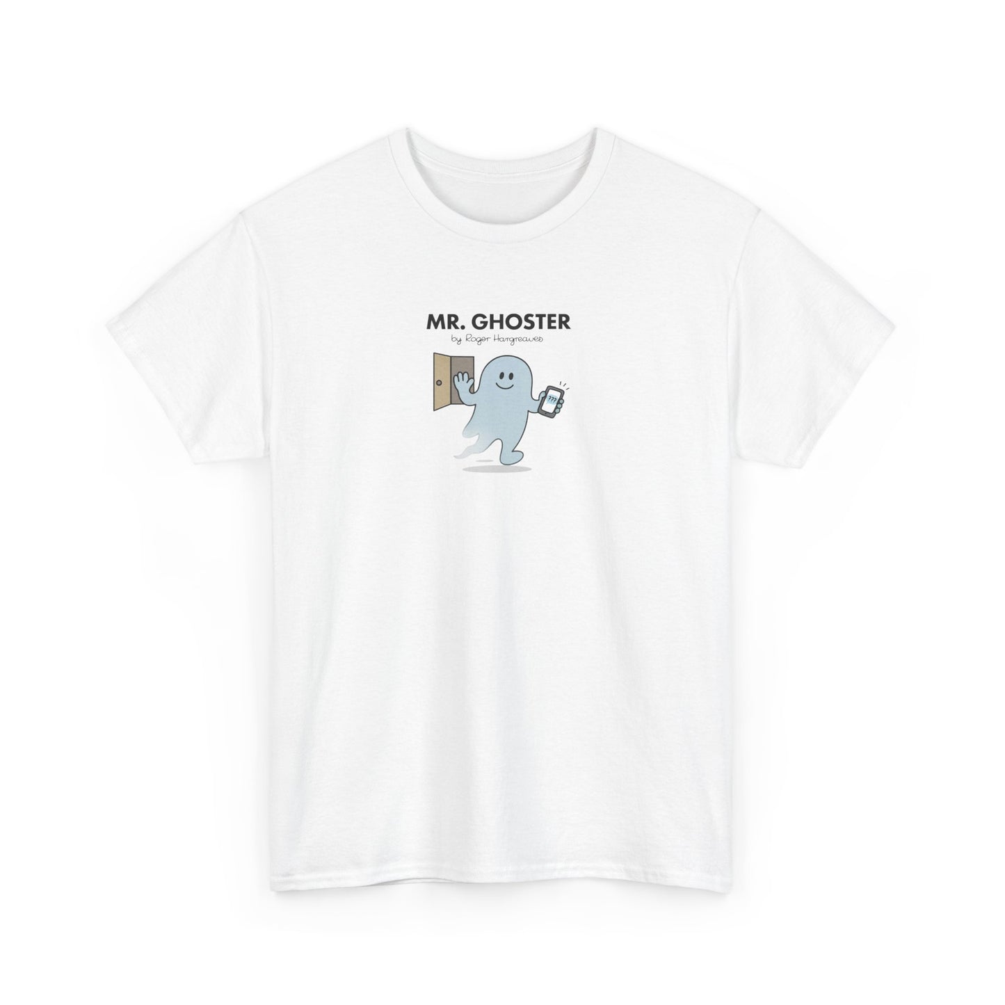 Mr Ghoster, Funny Mr Men Cartoon Art T-Shirt