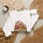 Funny Adult Chsristmas Jumpers: 'Festive AF' Christmas Crewneck