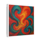 Bold Brush Strokes Representing a Swirling Jazz Performance 'Designed by AI' Canvas Art Print