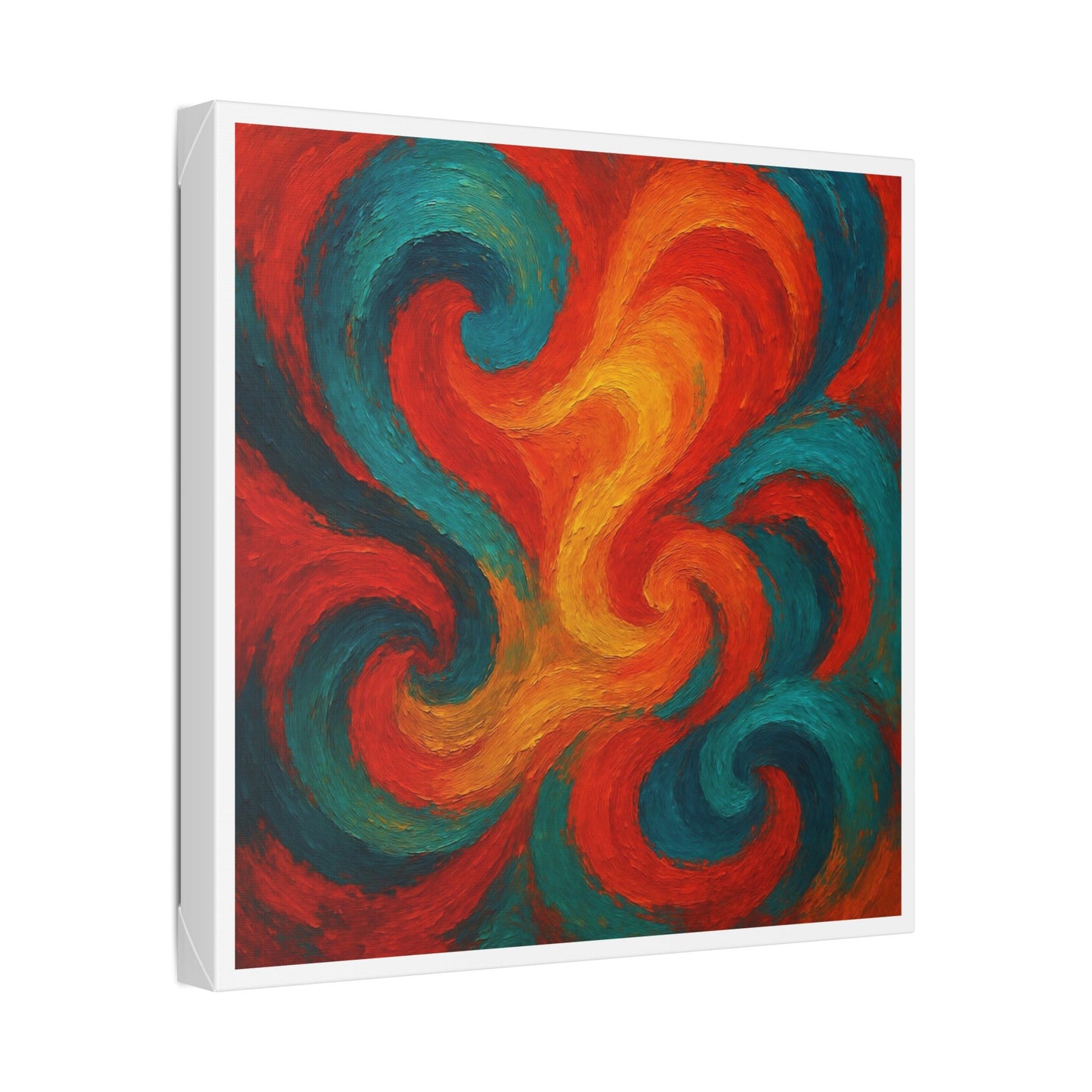 Bold Brush Strokes Representing a Swirling Jazz Performance 'Designed by AI' Canvas Art Print