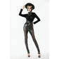 Dark in Love Serpentine Mesh-Panel Leggings