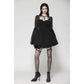 Dark in Love Greta Dark Mystique Gothic Lace-Up Mesh Dress