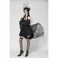 Dark in Love Gem Gothic Vine Lace-Tail Dress