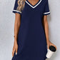 Women's Tennis-Style Dress, Casual Short-Sleeve Dress, Multi Colours