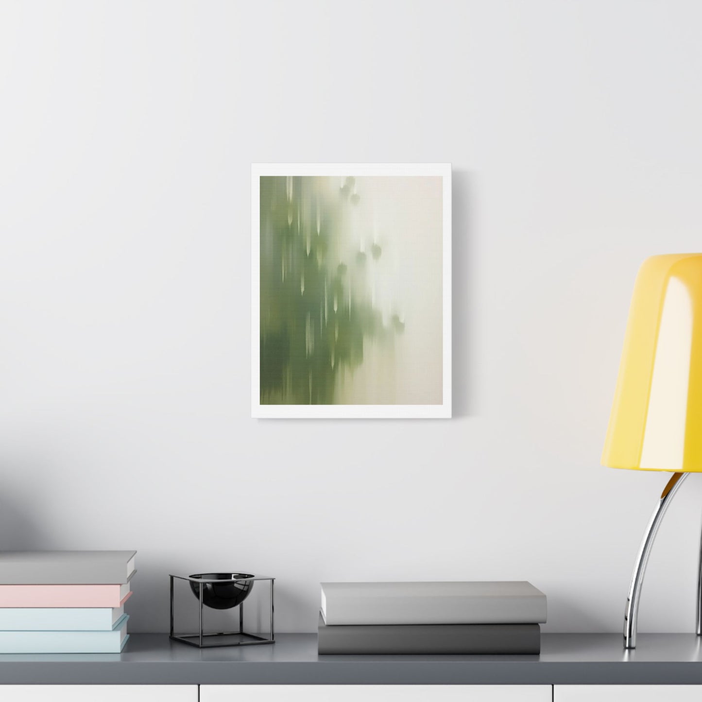 Faded Pastel Abstract Decor Art 'Designed by AI' Print on Canvas