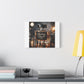 Fucking Stupid, Anti-Consumerism Protest Art 'Designed by AI' Art Print on Canvas