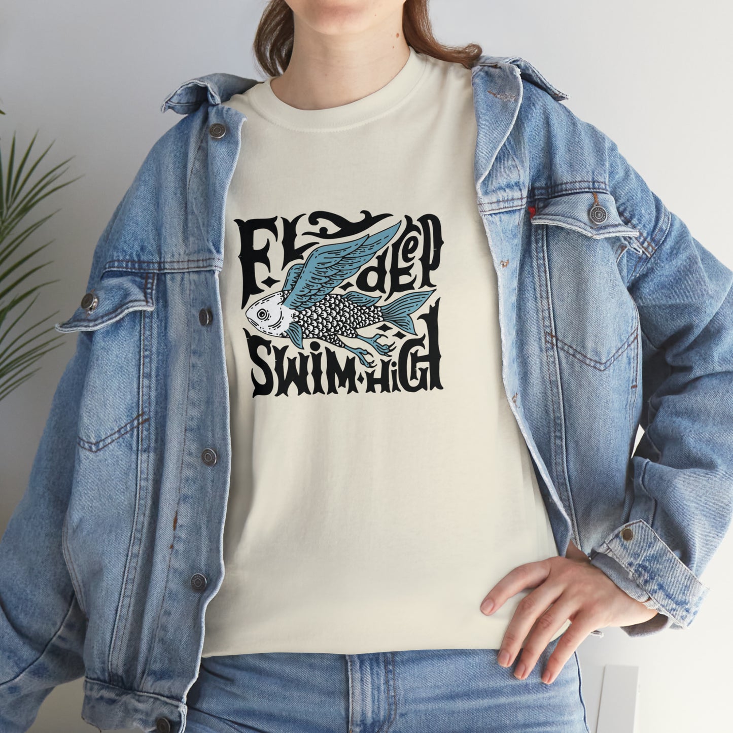 Fly High, Swim Deep, Flying Fish T-Shirt