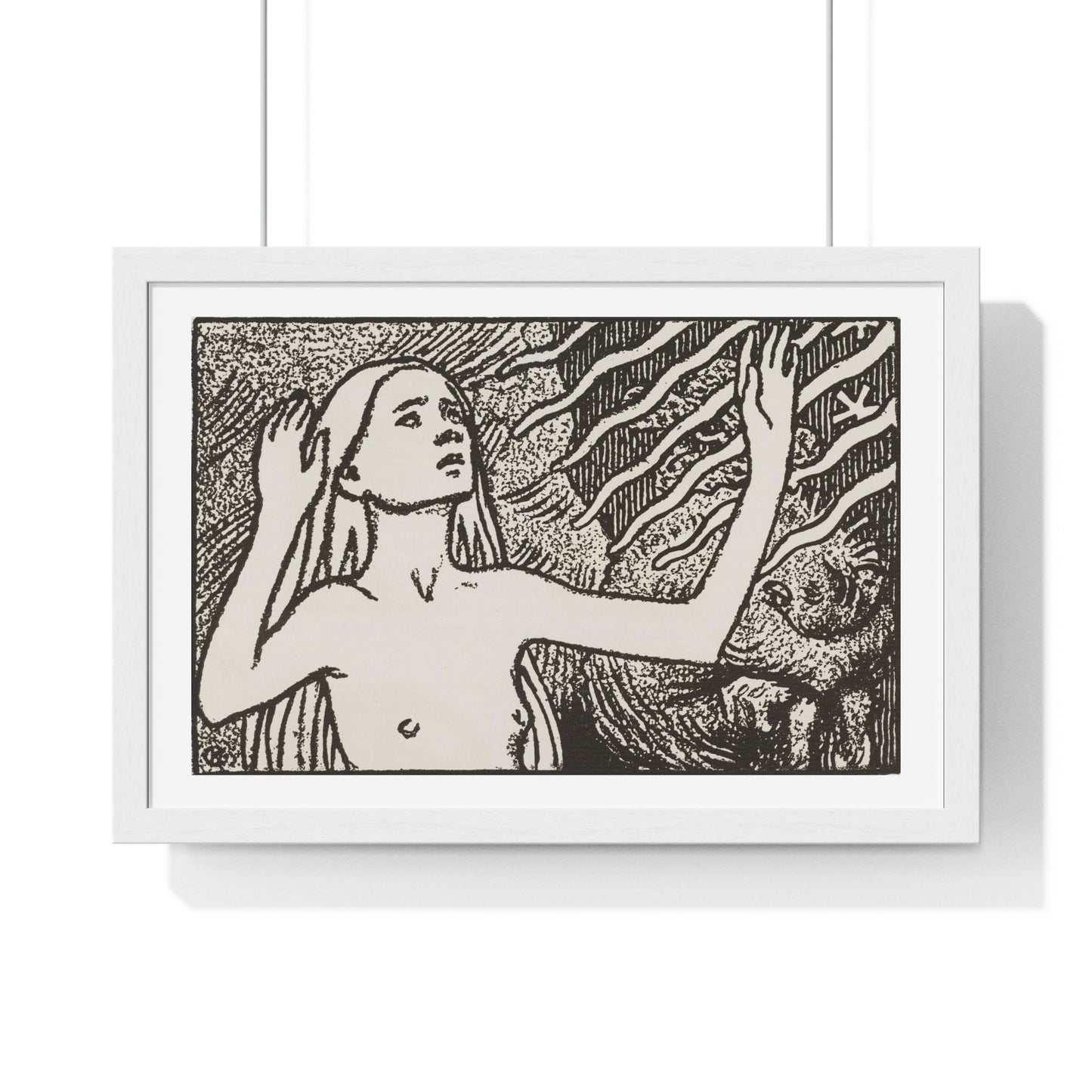 Rukoileva Impi 'A Praying Imp' by Akseli Gallen-Kallela, from the Original, Framed Art Print