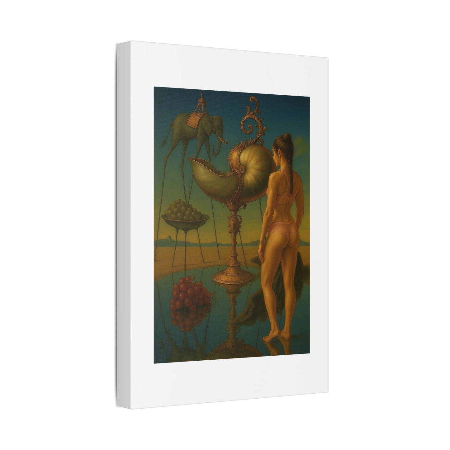 Waterfront Reality Distortion 'Designed by AI' Canvas Art Print