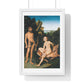 Apollo and Diana (1530) by Lucas Cranach, from the Original, Framed Art Print