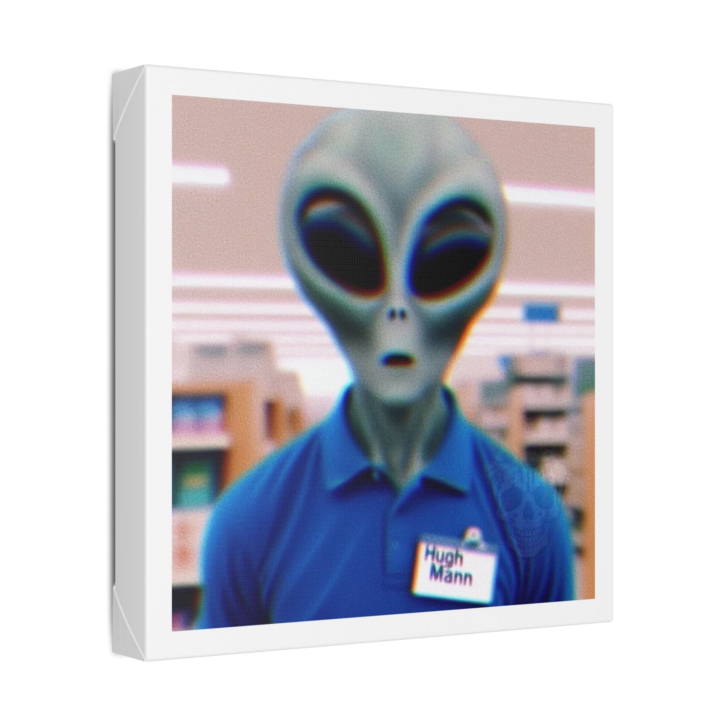 Hugh Mann, Photorealism 'Designed by AI' Canvas Art Print