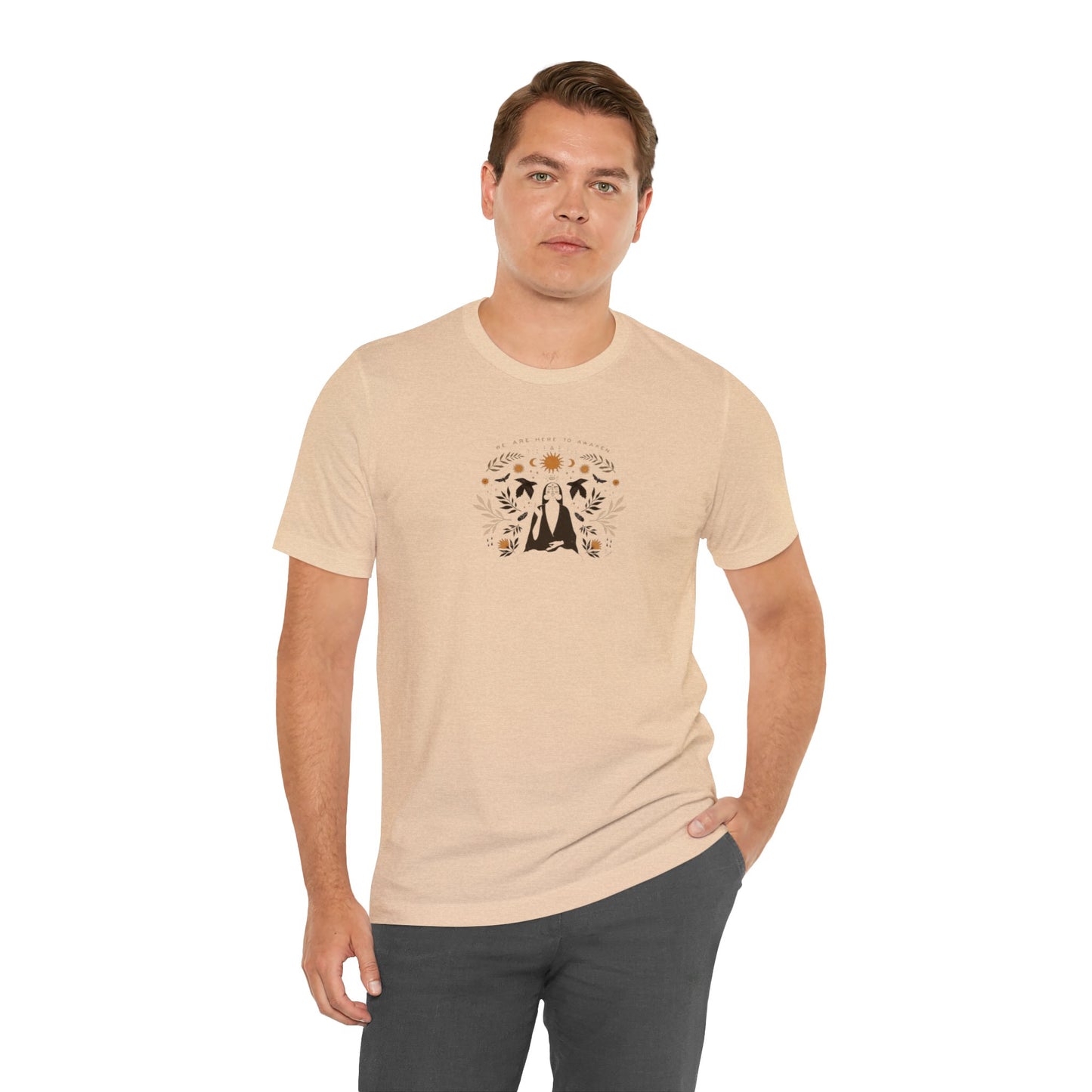 We are Here to Awaken From the Illusion of Separateness, Unisex Jersey T-Shirt