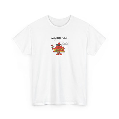 Mr Red Flag, Funny Mr Men Cartoon Art T-Shirt