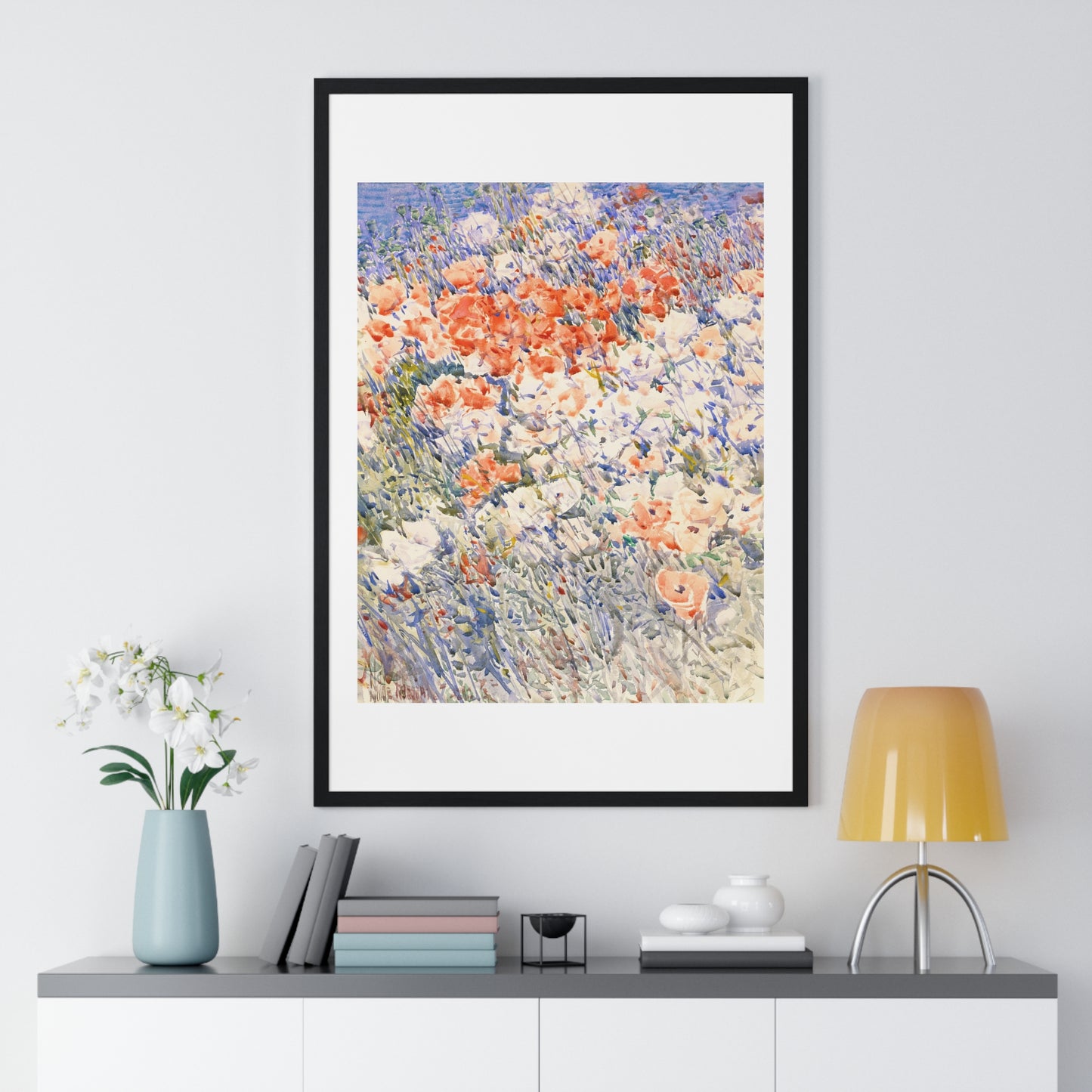 The Island Garden by Childe Hassam (1892) from the Original, Framed Art Print