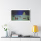 What's That Coming Over the Hill? 19th Century Pastel Art 'Designed by AI' Print on Canvas