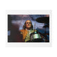 Benjamin Franklin Remixed for the 21st Century 'Designed by AI' Canvas Art Print