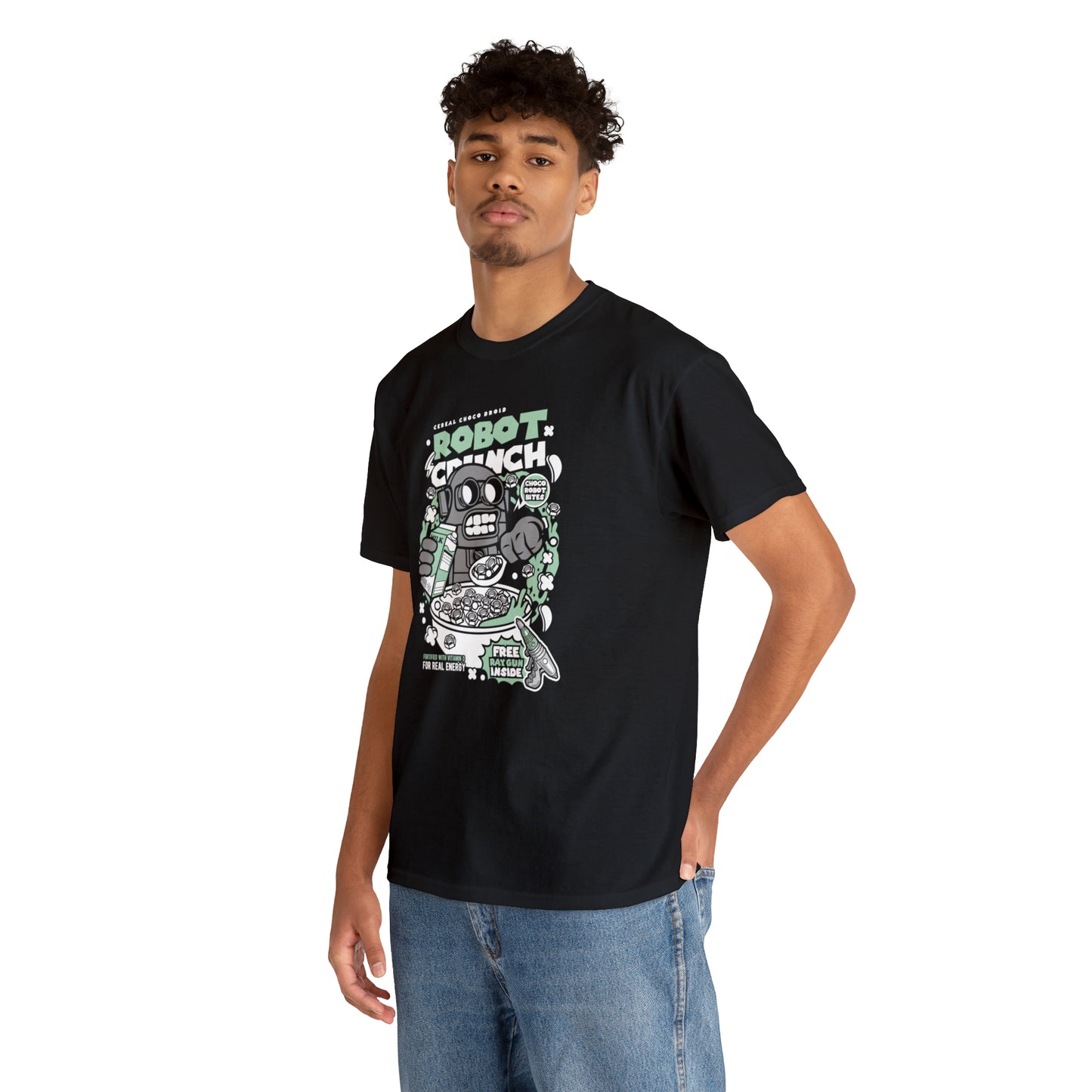 Robot Crunch Cartoon T-Shirt