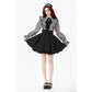 Dark in Love Striped Ruffle Victorian-Inspired Lolita Dress