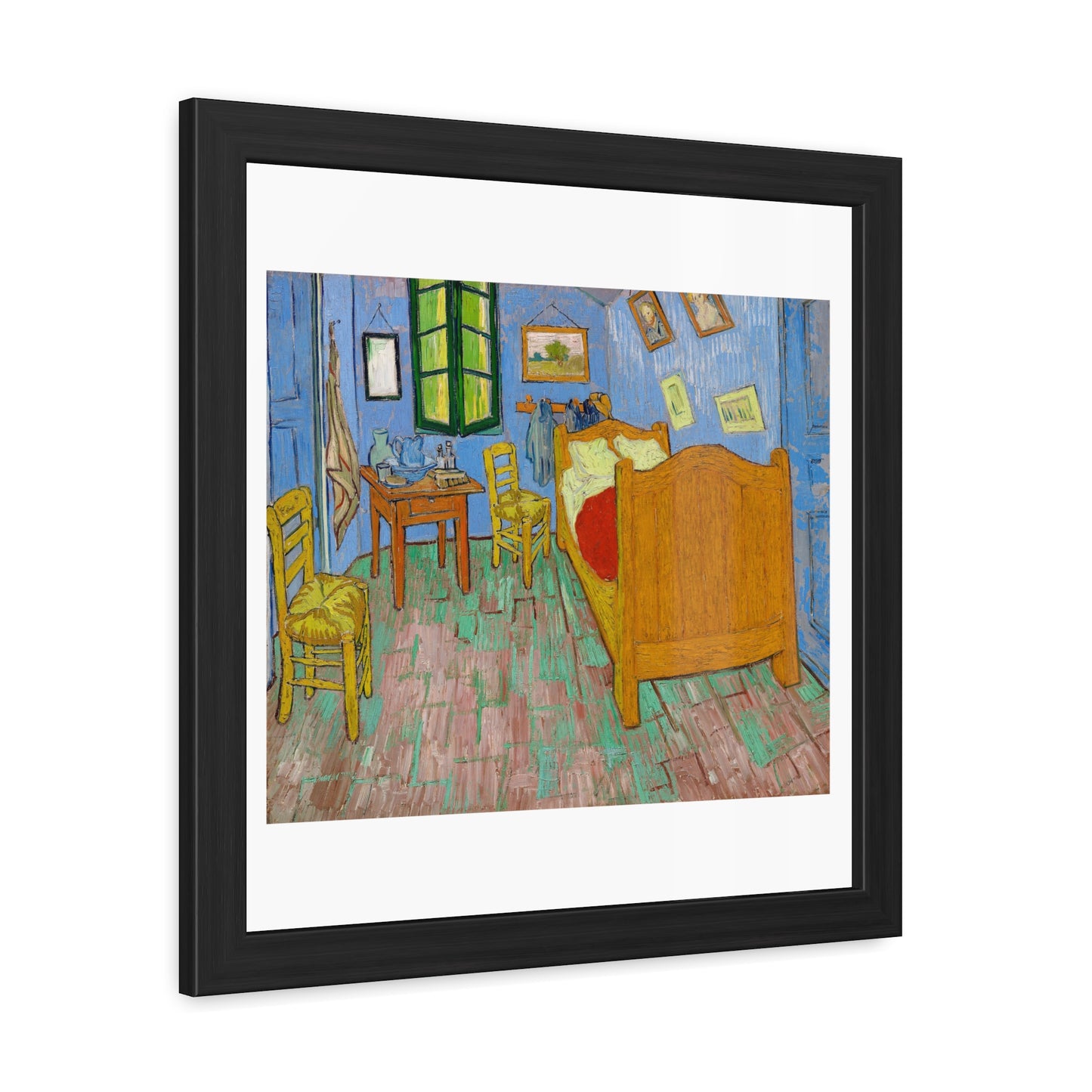 The Bedroom (1889) by Vincent Van Gogh, from the Original, Wooden Framed Print