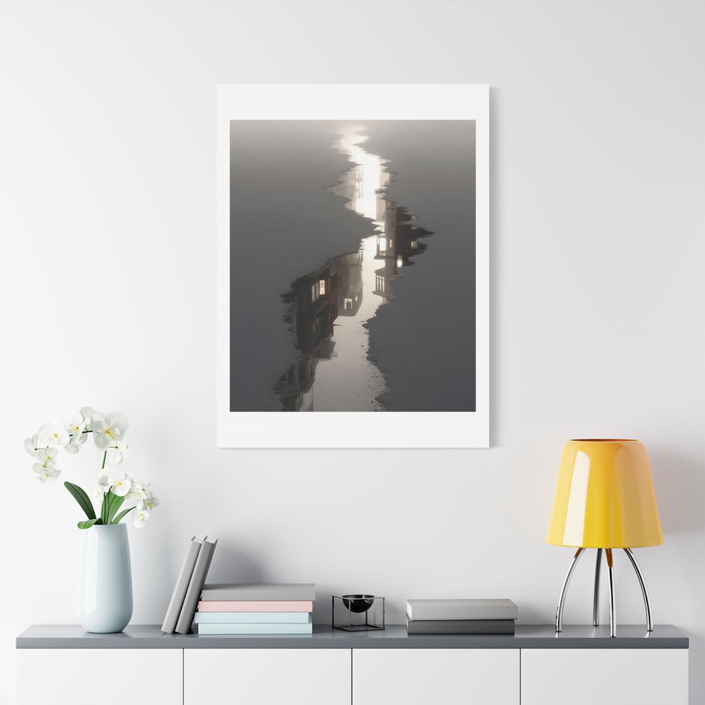 Illusion of Physical Reality 'Designed by AI' Art Print on Canvas