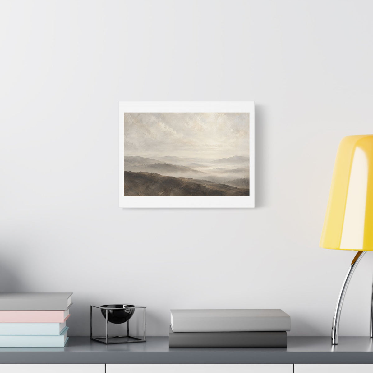 Veil of the Hills, Large Decor Art Print on Canvas