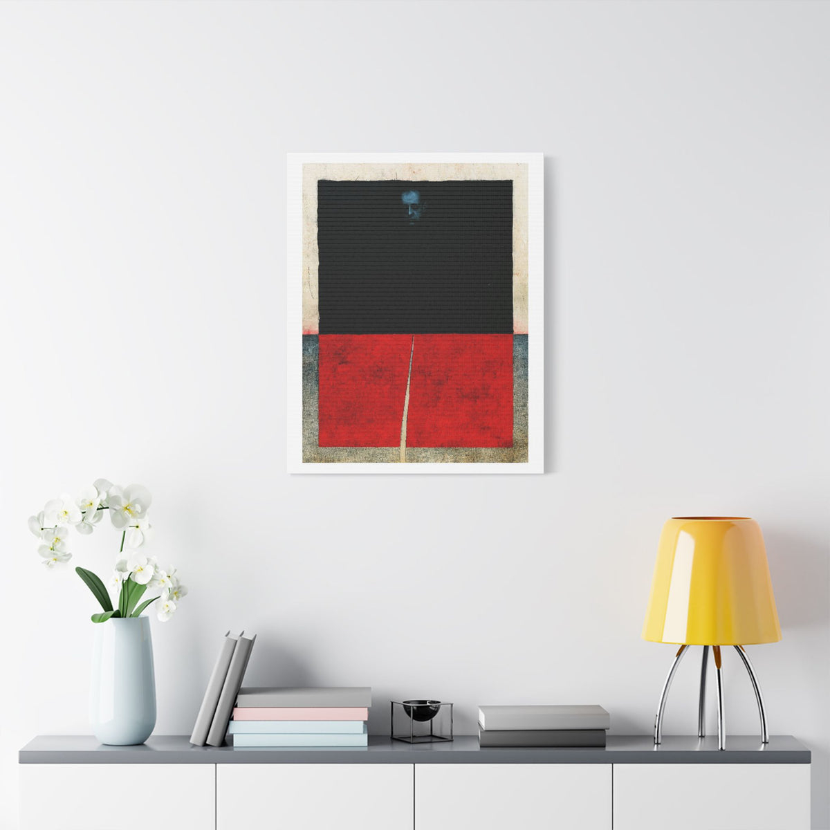 Darkness, Neo-Surrealism, Art Print on Satin Canvas, Stretched