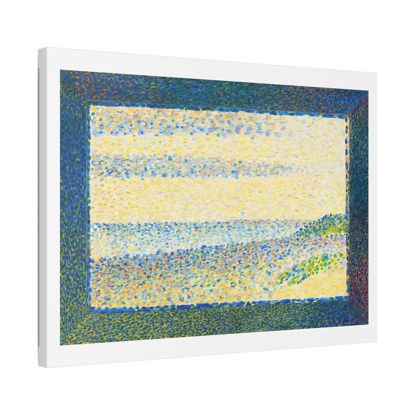 Seascape (Gravelines) by Georges Seurat (1890) from the Original, Canvas Art Print