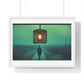 Cinematic Dystopia, Photographic Art 'Designed by AI' Framed Print
