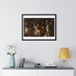 Card and Backgammon Players by Michelangelo Merisi Da Caravaggio, from the Original, Framed Print