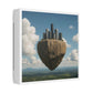Levitated Mass Suspended Above a Beautiful Landscape II 'Designed by AI' Canvas Art Print