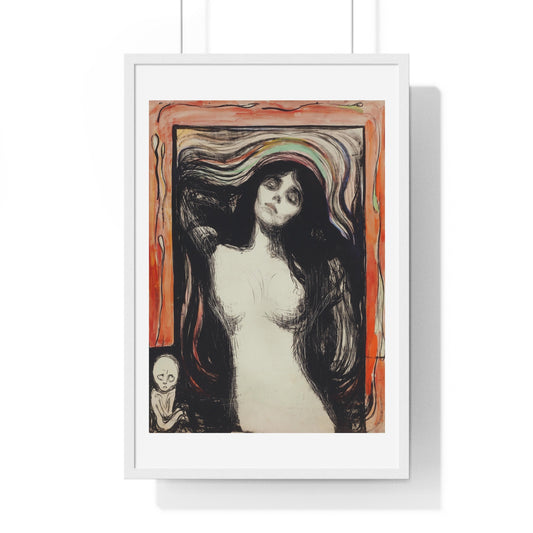 Madonna (1895) by Edvard Munch, from the Original, Framed Art Print