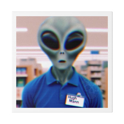 Hugh Mann, Photorealism 'Designed by AI' Canvas Art Print