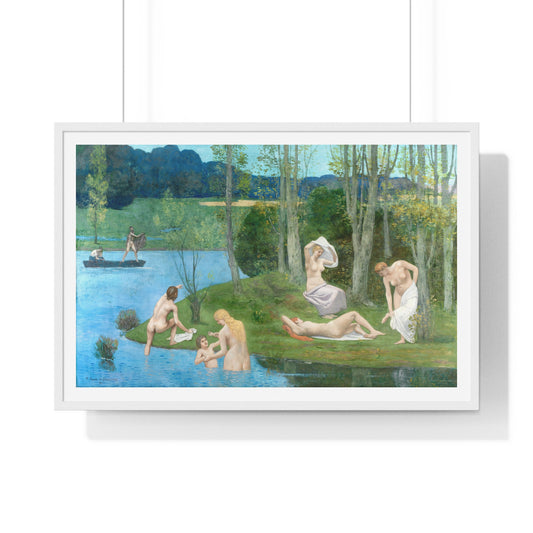 Summer (1891) by Pierre Puvis de Chavannes, from the Original, Framed Art Print
