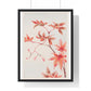 Branch of Maple Tree 'Momiji' with Leaves and Seeds (1870–1880) by Megata Morikaga, from the Original, Framed Art Print