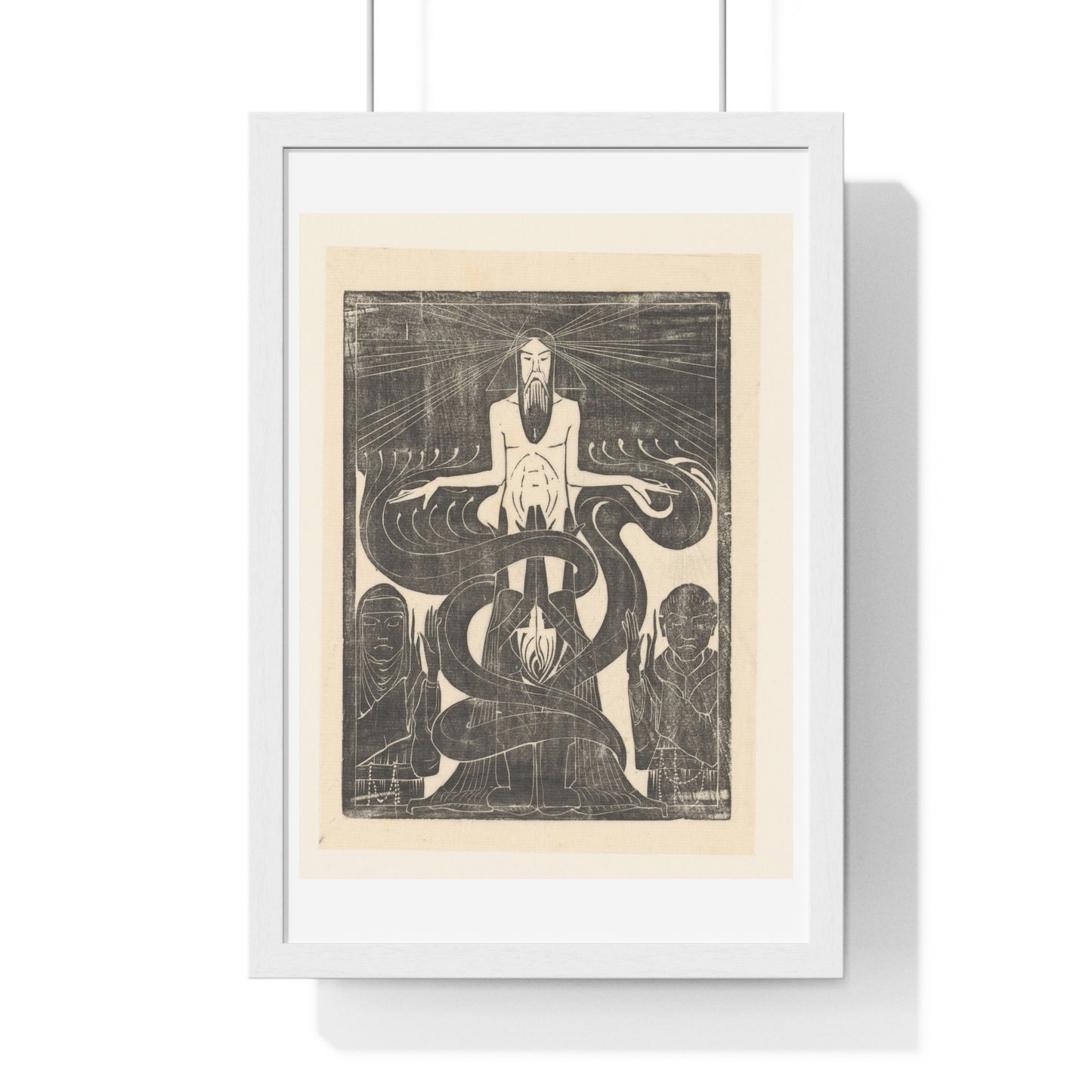 Argonauten Manlijk en Vrouwlijk Vuur (1894) by Karel Petrus Cornelis de Bazel, from the Original, Framed Art Print