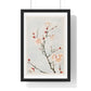 Plum Branches with Blossoms (1870–1880) by Megata Morikaga, from the Original, Framed Art Print