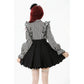 Dark in Love Striped Ruffle Victorian-Inspired Lolita Dress