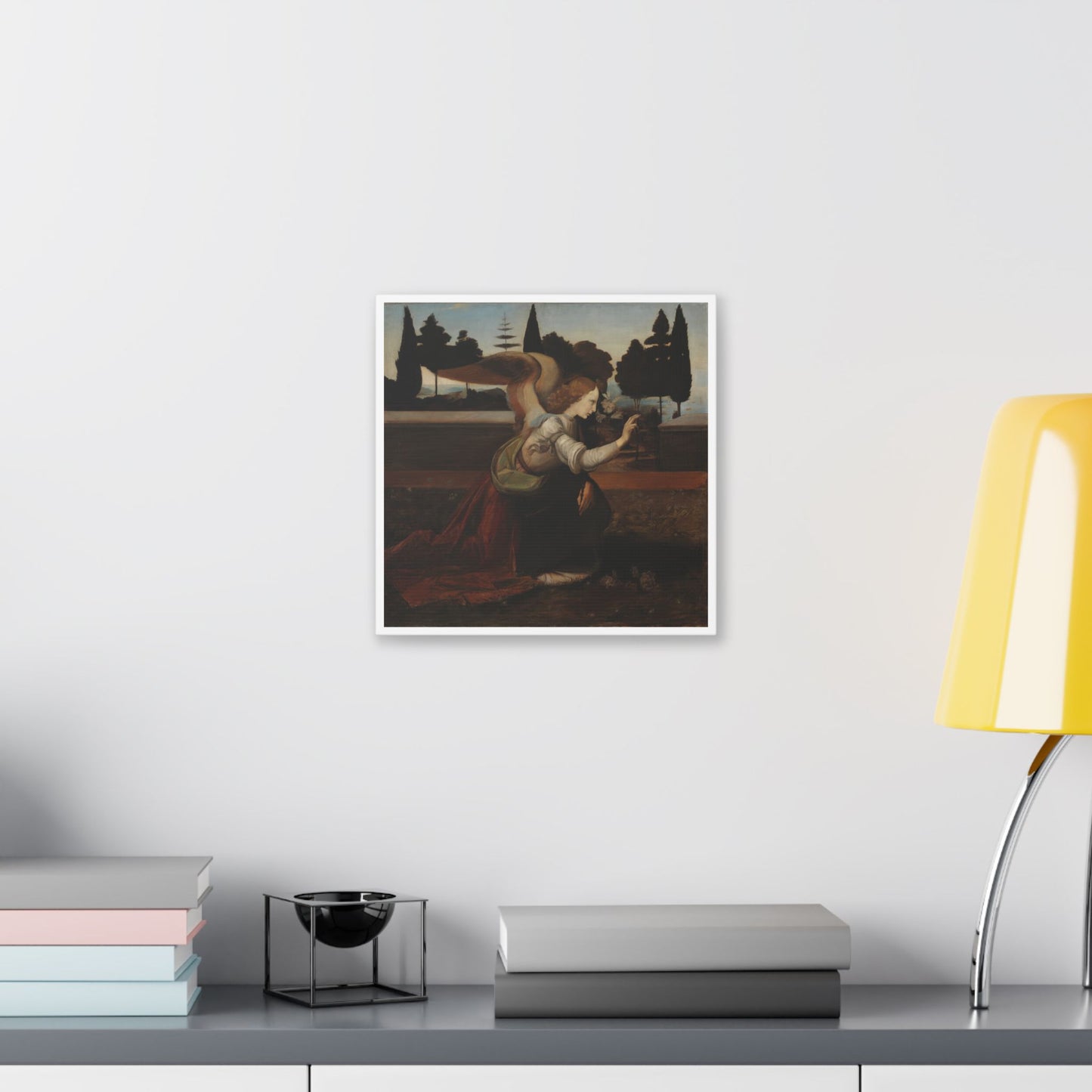 'Angel' Detail Copy After Leonardo da Vinci's Painting Annunciation (1895) by Magnus Enckell, Canvas Art Print