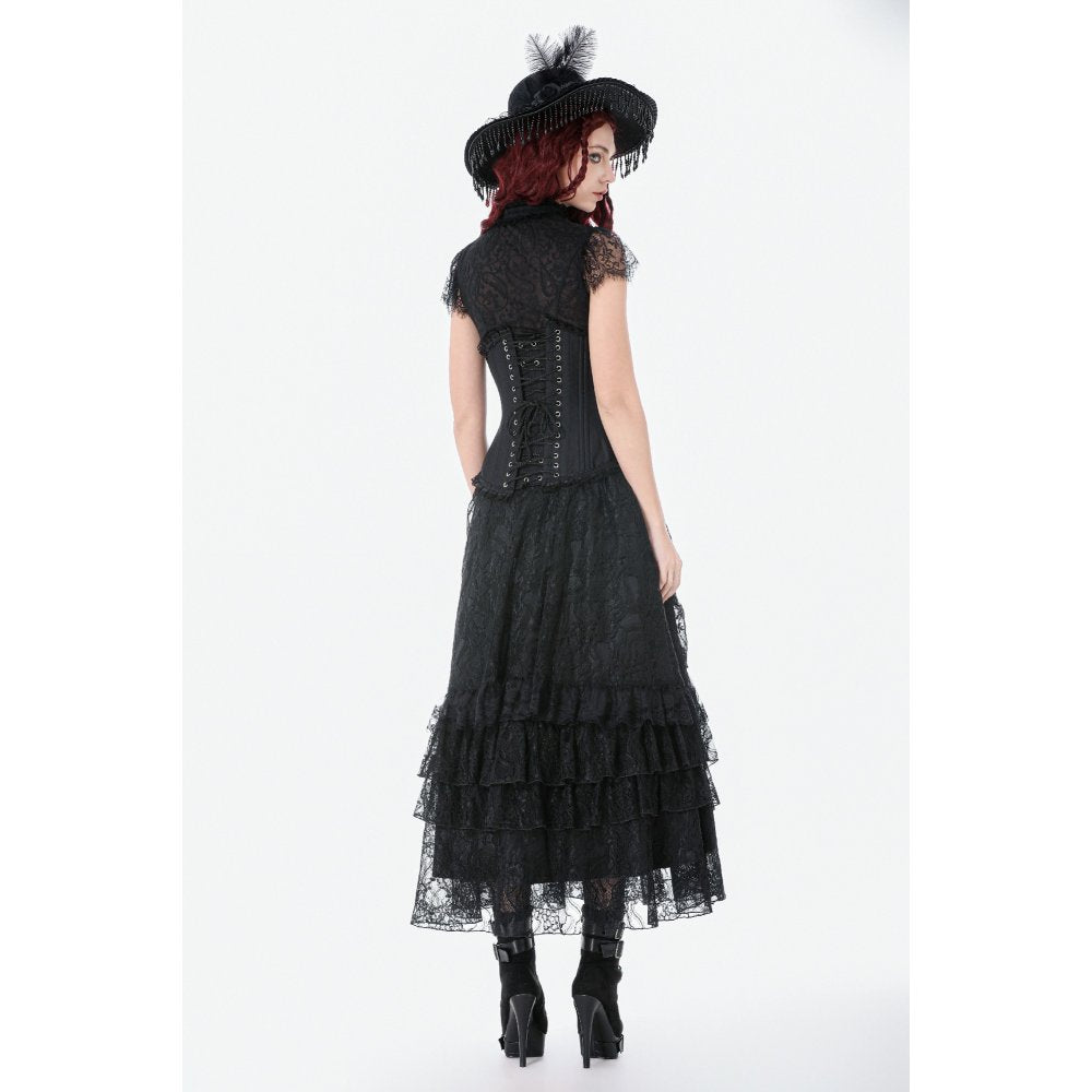 Dark in Love Talia Gothic Longline Metal-Boned Corset