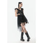 Dark in Love Seraphina Tiered Mesh and Ruffle Goth Gown