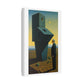 Man at the Watchtower II, Surrealist Art Style 'Designed by AI' Canvas Art Print
