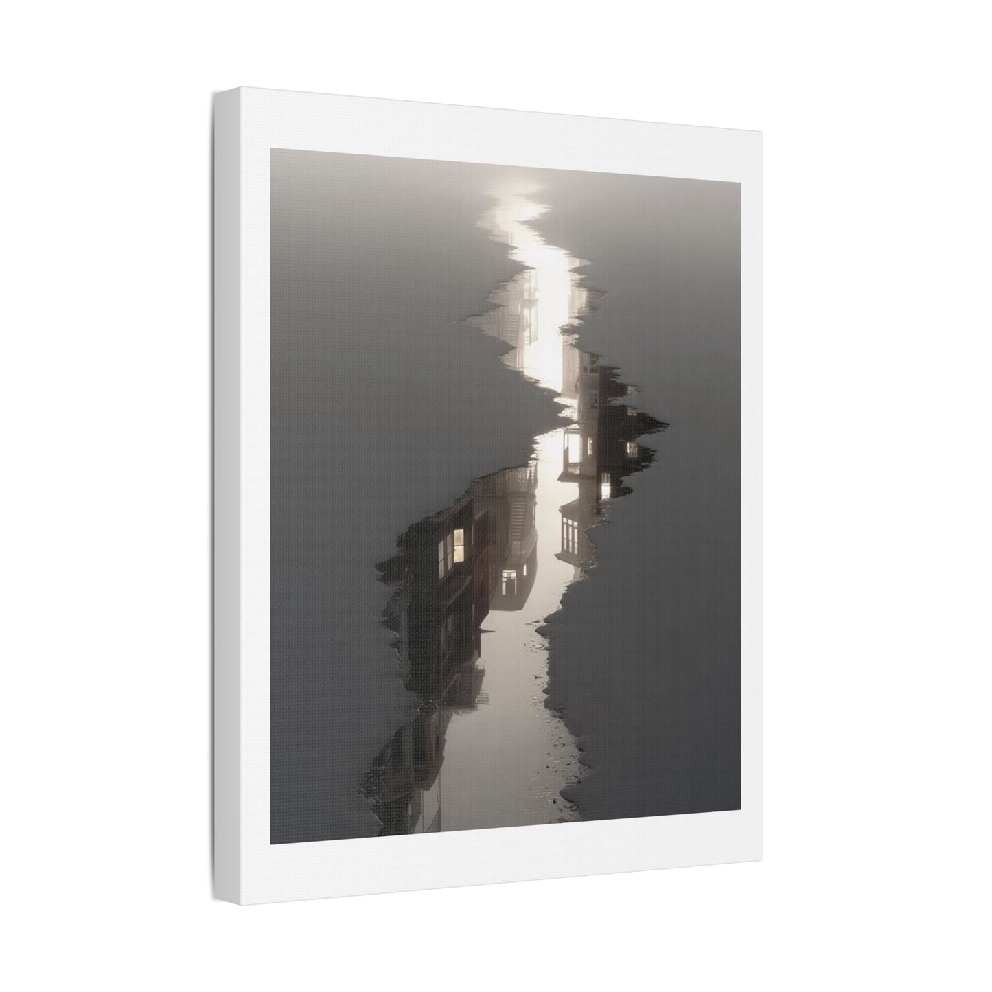 Illusion of Physical Reality 'Designed by AI' Art Print on Canvas