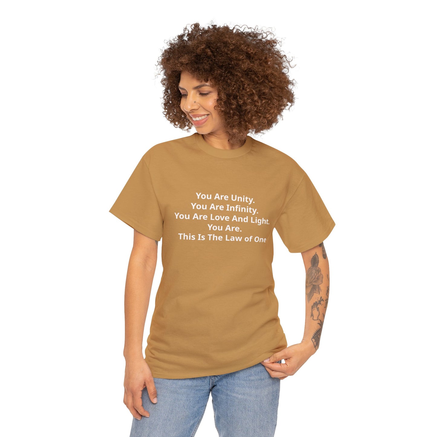 You Are Unity. You Are Infinity. You Are Love And Light. You Are. This Is The Law of One Cotton T-Shirt