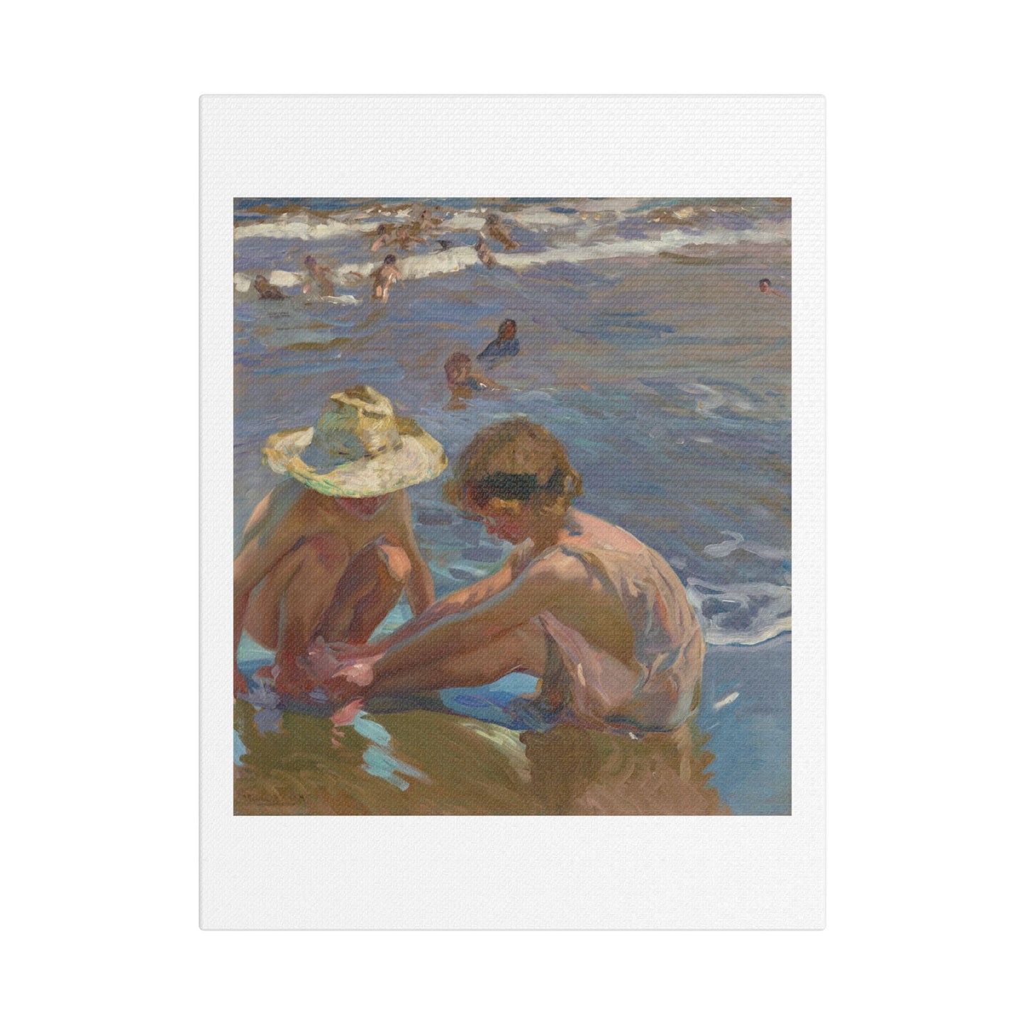 The Wounded Foot (1909) by Joaquín Sorolla y Bastida, from the Original, Art Print on Canvas