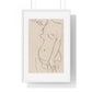Nude Three Quarters, Part of Head Cropped (1913) by Henri Matisse from the Original, Framed Art Print