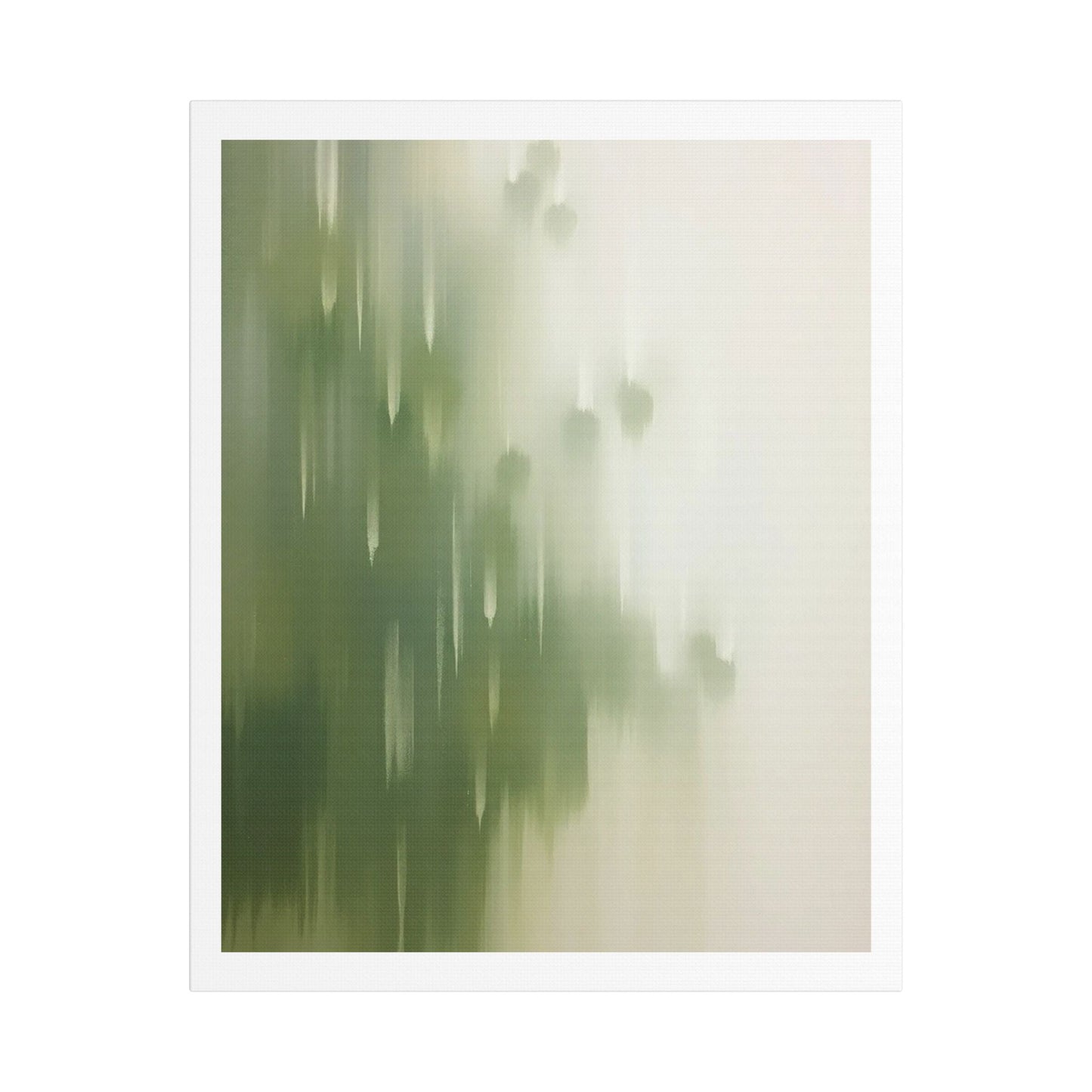 Faded Pastel Abstract Decor Art 'Designed by AI' Print on Canvas