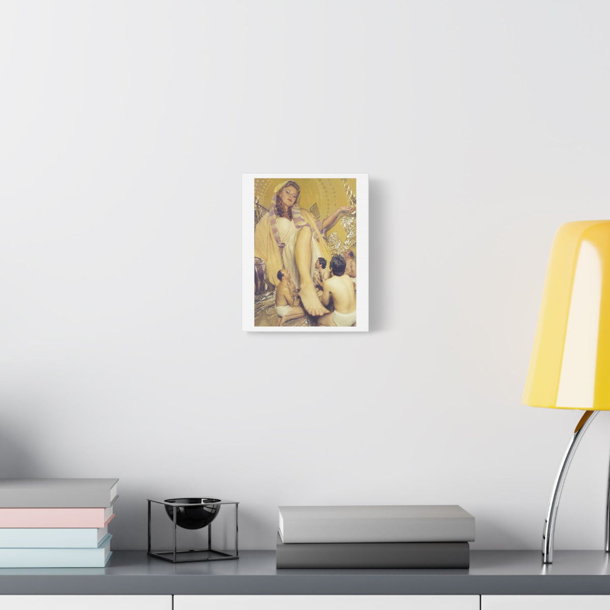 Cinematic Golden Goddess, Satin Canvas Wall Art