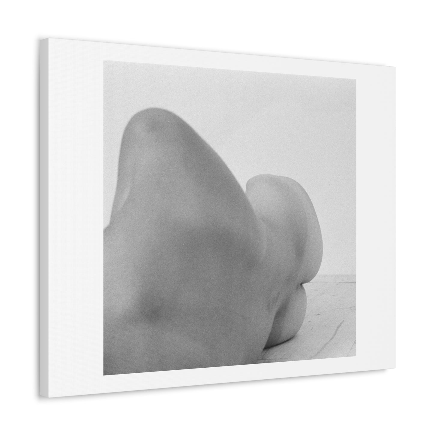 Woman's Body Black & White Photographic Art Print on Satin Canvas