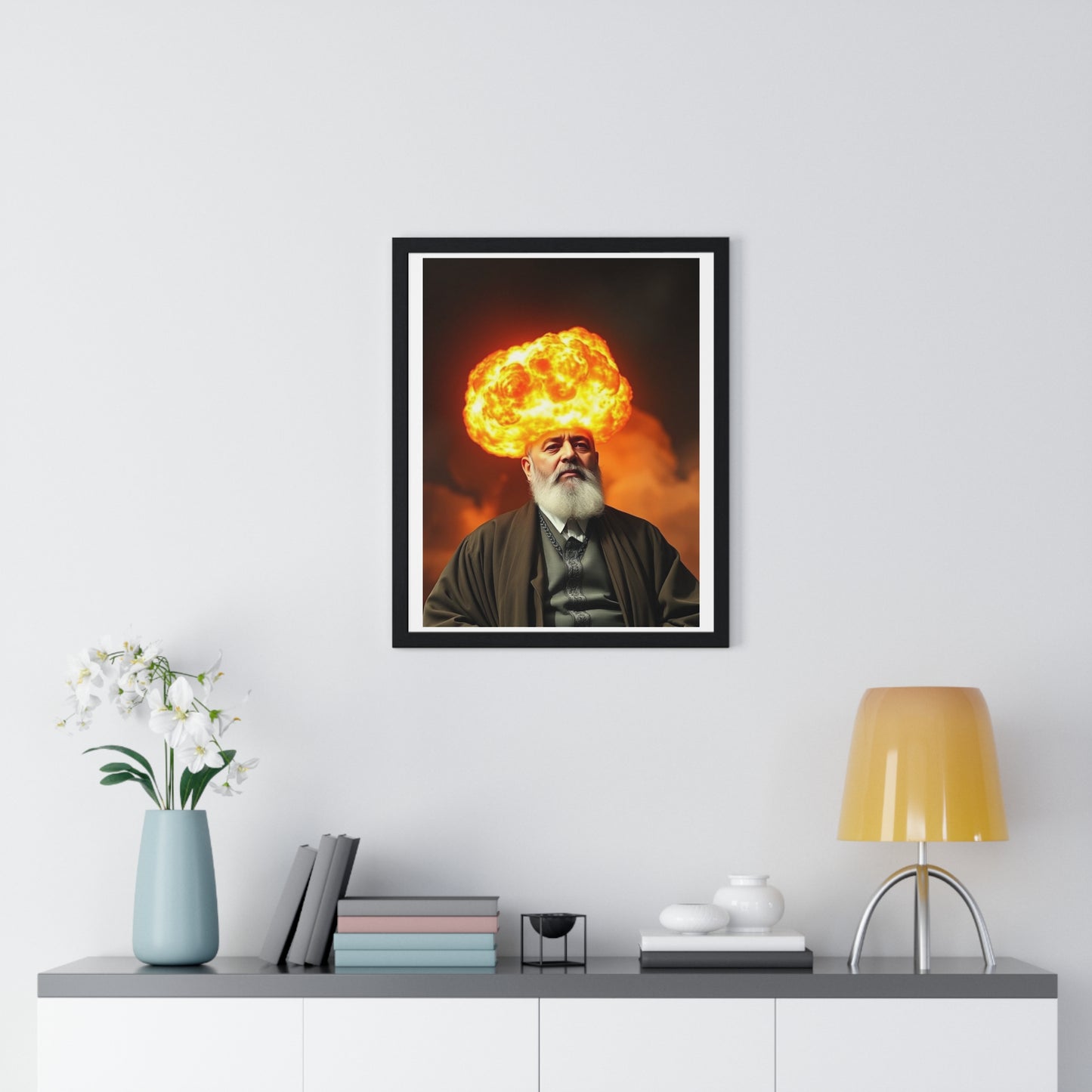 Mind Blowing, Photorealistic Art 'Designed by AI' Framed Print